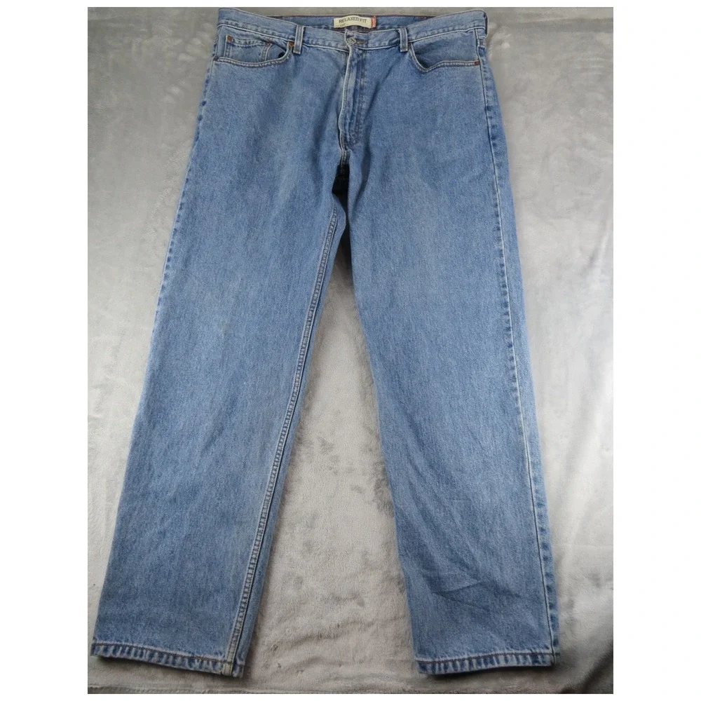 Levi's 550 Relaxed Fit Jeans Mens‎ W42 L34 Blue Denim Straight Leg Casual